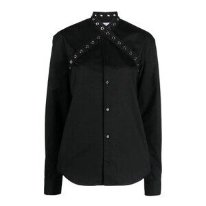 Off-White Black Eyelet Collar Shirt XL NWT $1800 Retail